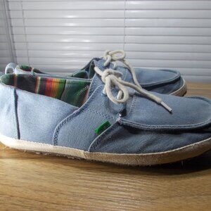 Sanuk Men's Admiral TX Blue / Natural Loafers Shoes Size 10